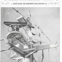 p. 1 (copertina), una bella inquadratura dell'albero della turbocisterna "Agrigentum", il 30 dicembre1957
